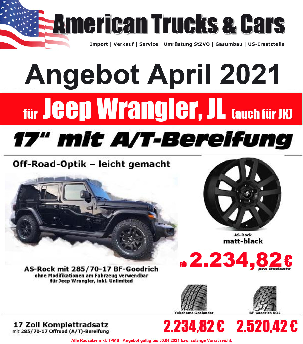 Angebot_April_2021 Angebot JEEP Rubicon Gladiator