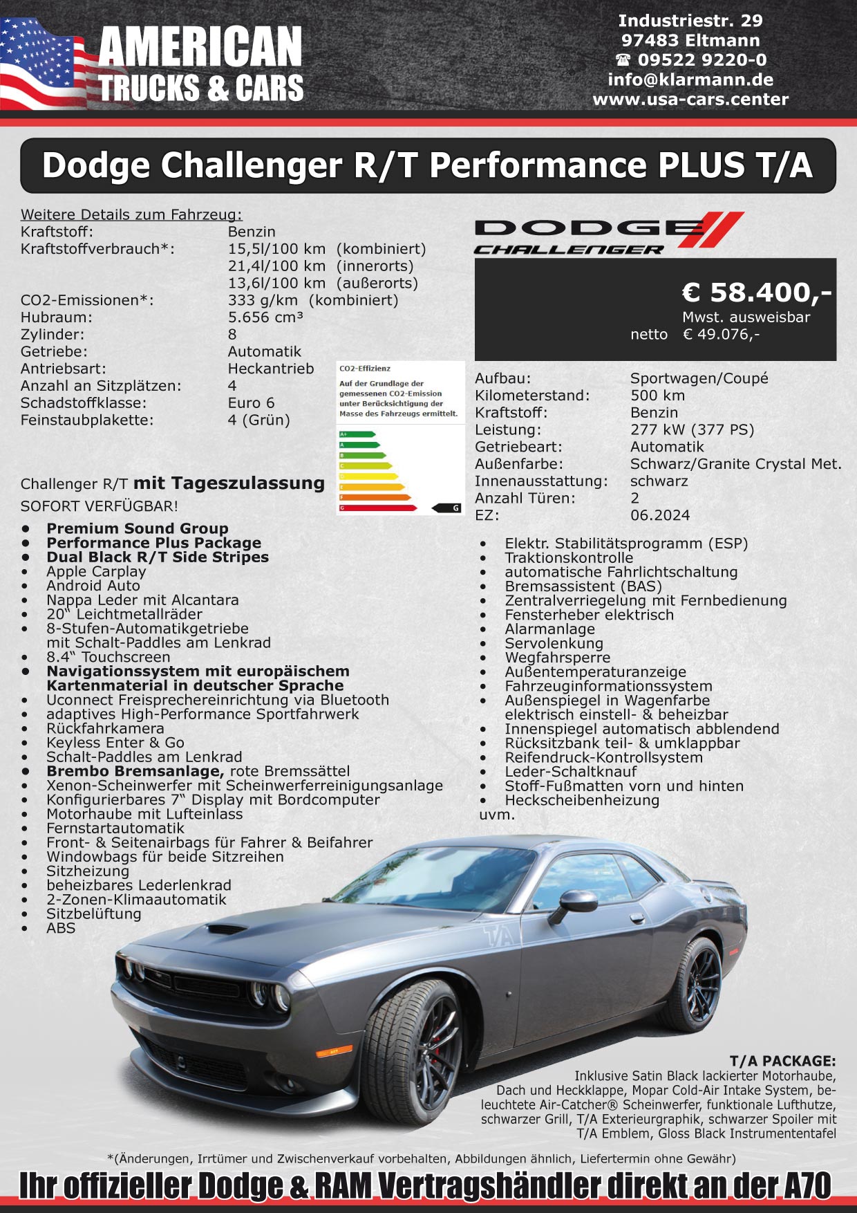 Dodge Challenger R_T-Performance PLUS TA